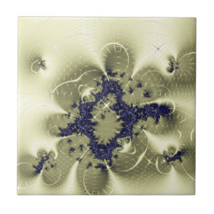 Grüne Fantasie Fliese