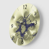Grüne Fantasie Große Wanduhr (Winkel)