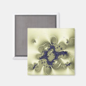 Grüne Fantasie Magnet (Vorderseite/Rückseite)