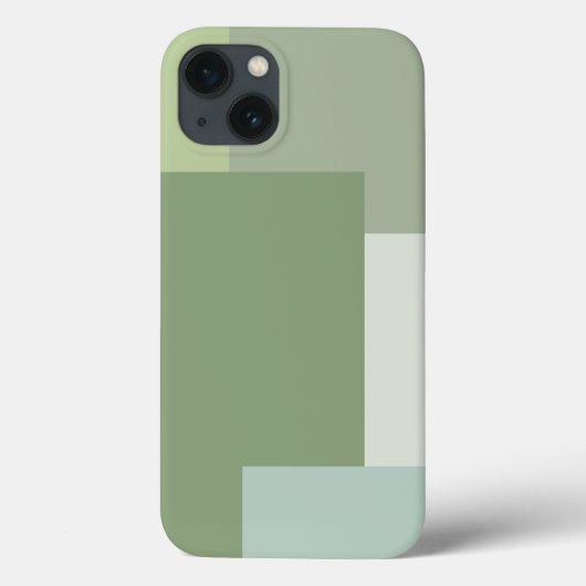 Grüne Farbblöcke für Minimalistische geometrische  Case-Mate iPhone Hülle (Rückseite)