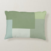 Grüne Farbblöcke für Minimalistische geometrische Dekokissen (Rückseite)