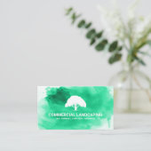 Grüne Farbe | Baum Visitenkarte (Stehend Vorderseite)