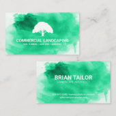 Grüne Farbe | Baum Visitenkarte (Vorne/Hinten)