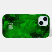 Grüne Farbe Case-Mate iPhone Hülle (Rückseite (Horizontal))