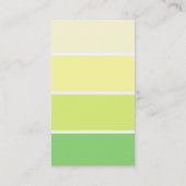 Grüne Farbe Chip Moderne Monografie Visitenkarte (Rückseite)