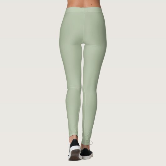 Grüne Farbe der hellen Seite Leggings (Rückseite)