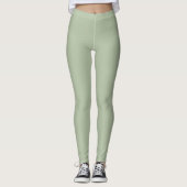 Grüne Farbe der hellen Seite Leggings (Vorderseite)