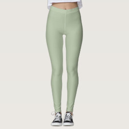Grüne Farbe der hellen Seite Leggings