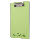 Grüne Farbe der Pastel-Frühlingsfarbe - Anpassungs Klemmbrett (Links)