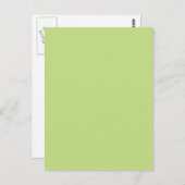 Grüne Farbe der Pastel-Frühlingsfarbe - Anpassungs Postkarte (Vorne/Hinten)