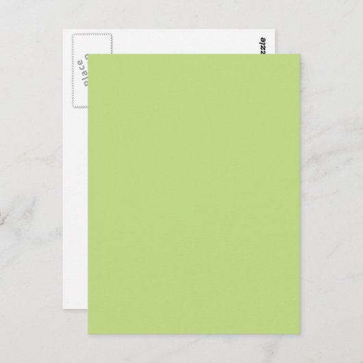 Grüne Farbe der Pastel-Frühlingsfarbe - Anpassungs Postkarte (Vorne/Hinten)