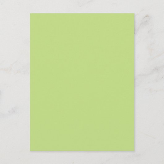 Grüne Farbe der Pastel-Frühlingsfarbe - Anpassungs Postkarte (Vorderseite)