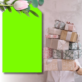 Grüne Farbe der Rasenfläche | Classic | elegant Geschenkanhänger