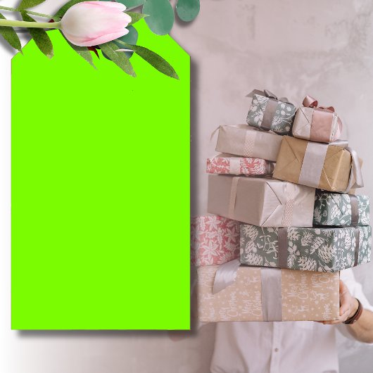 Grüne Farbe der Rasenfläche | Classic | elegant Geschenkanhänger