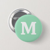 Grüne Farbe des Meeresbodens Button (Vorne & Hinten)