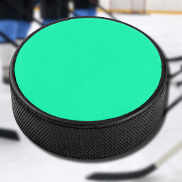 Grüne Farbe des Meeresbodens | Classic | elegant Eishockey Puck