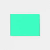 Grüne Farbe des Meeresbodens | Classic | elegant Post-it Klebezettel (Vorderseite)