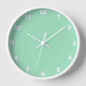 Grüne Farbe des Meeresbodens Uhr (Vorderseite)