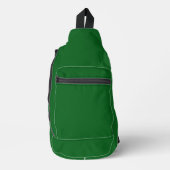Grüne Farbe des Waldkieferns Crossbody Bag (Vorderseite)