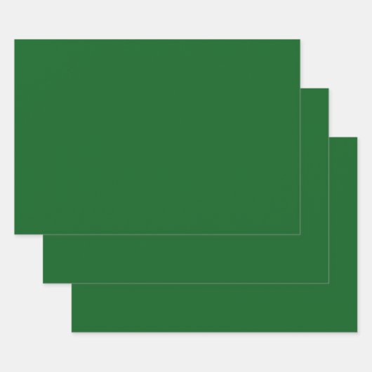 Grüne Farbe des Waldkieferns Geschenkpapier Set (Set)