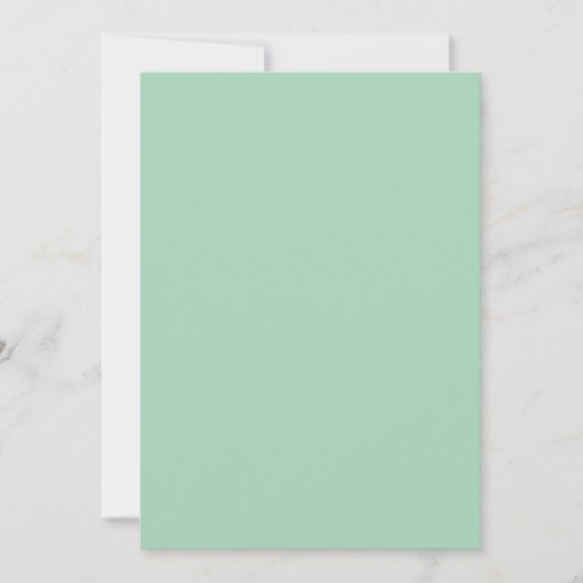 Grüne Farbe Einladung (Vorderseite)