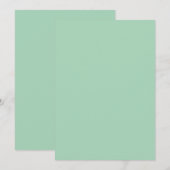 Grüne Farbe Einladung (Vorne/Hinten)