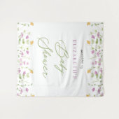 Grüne Farbe Gelb Rosa Begrüßungszeichen Wandteppich (Vorderseite (Horizontal))