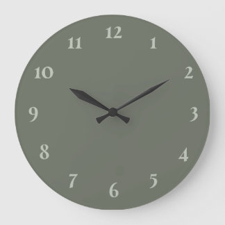 Grüne Farbe Große Wanduhr