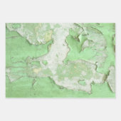 Grüne Farbe Grunge Beton Urban Textur gebrochen Geschenkpapier Set (Vorderseite 3)