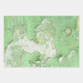 Grüne Farbe Grunge Beton Urban Textur gebrochen Geschenkpapier Set (Vorderseite 2)