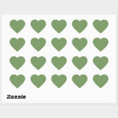 Grüne Farbe Herz-Aufkleber (Blatt)