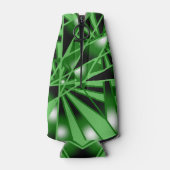 Grüne Farbfilterung Kunstaussicht Zeichnend Flaschenkühler (Rückseite)