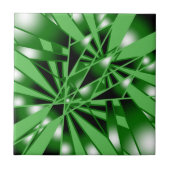 Grüne Farbfilterung Kunstaussicht Zeichnend Fliese (Vorderseite)