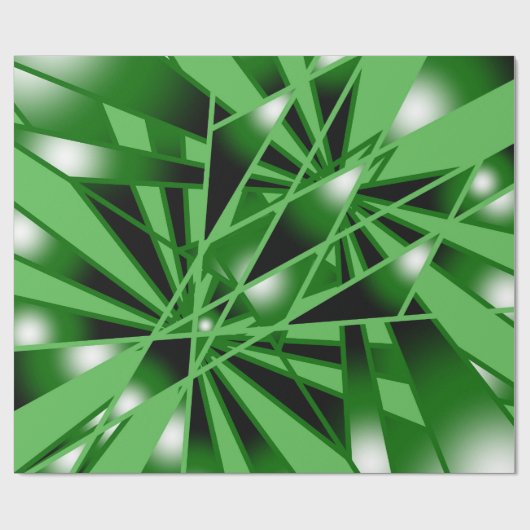 Grüne Farbfilterung Kunstaussicht Zeichnend Geschenkpapier (Flach)
