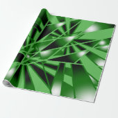 Grüne Farbfilterung Kunstaussicht Zeichnend Geschenkpapier (Ungerollt)