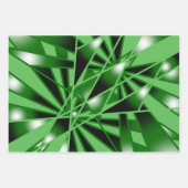 Grüne Farbfilterung Kunstaussicht Zeichnend Geschenkpapier Set (Vorderseite 2)