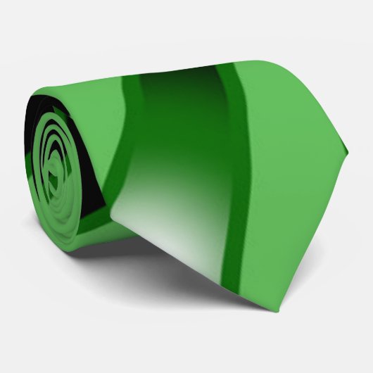 Grüne Farbfilterung Kunstaussicht Zeichnend Krawatte (Gerollt)