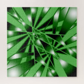 Grüne Farbfilterung Kunstaussicht Zeichnend Puzzle (Horizontal)