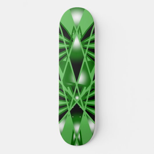 Grüne Farbfilterung Kunstaussicht Zeichnend Skateboard (Vorderseite)