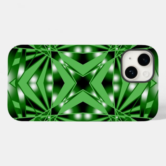 Grüne Farblinie ausgefüllt Zeichnend Perspektive Case-Mate iPhone Hülle (Rückseite (Horizontal))