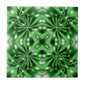 Grüne Farblinie ausgefüllt Zeichnend Perspektive Fliese (Vorderseite)