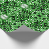 Grüne Farblinie ausgefüllt Zeichnend Perspektive Geschenkpapier (Ecke)
