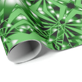 Grüne Farblinie ausgefüllt Zeichnend Perspektive Geschenkpapier (Rolleneckpunkt)