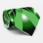 Grüne Farblinie ausgefüllt Zeichnend Perspektive Krawatte (Gerollt)