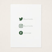 Grüne Farbspritze, Schmuckkarte (Rückseite)