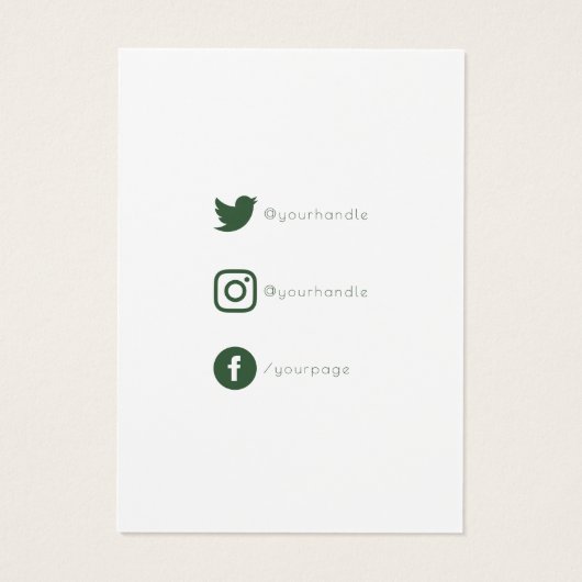 Grüne Farbspritze, Schmuckkarte (Rückseite)