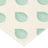 Grüne Farbtöne Abstrakte Blume Tischdecke (Schrägansicht)