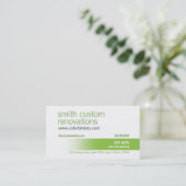 Grüne Farbweg-Visitenkarte Visitenkarte (Stehend Vorderseite)