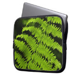 Grüne Farn Laptopschutzhülle (Vorderseite Links)