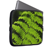 Grüne Farn Laptopschutzhülle (Vorne Rechts)